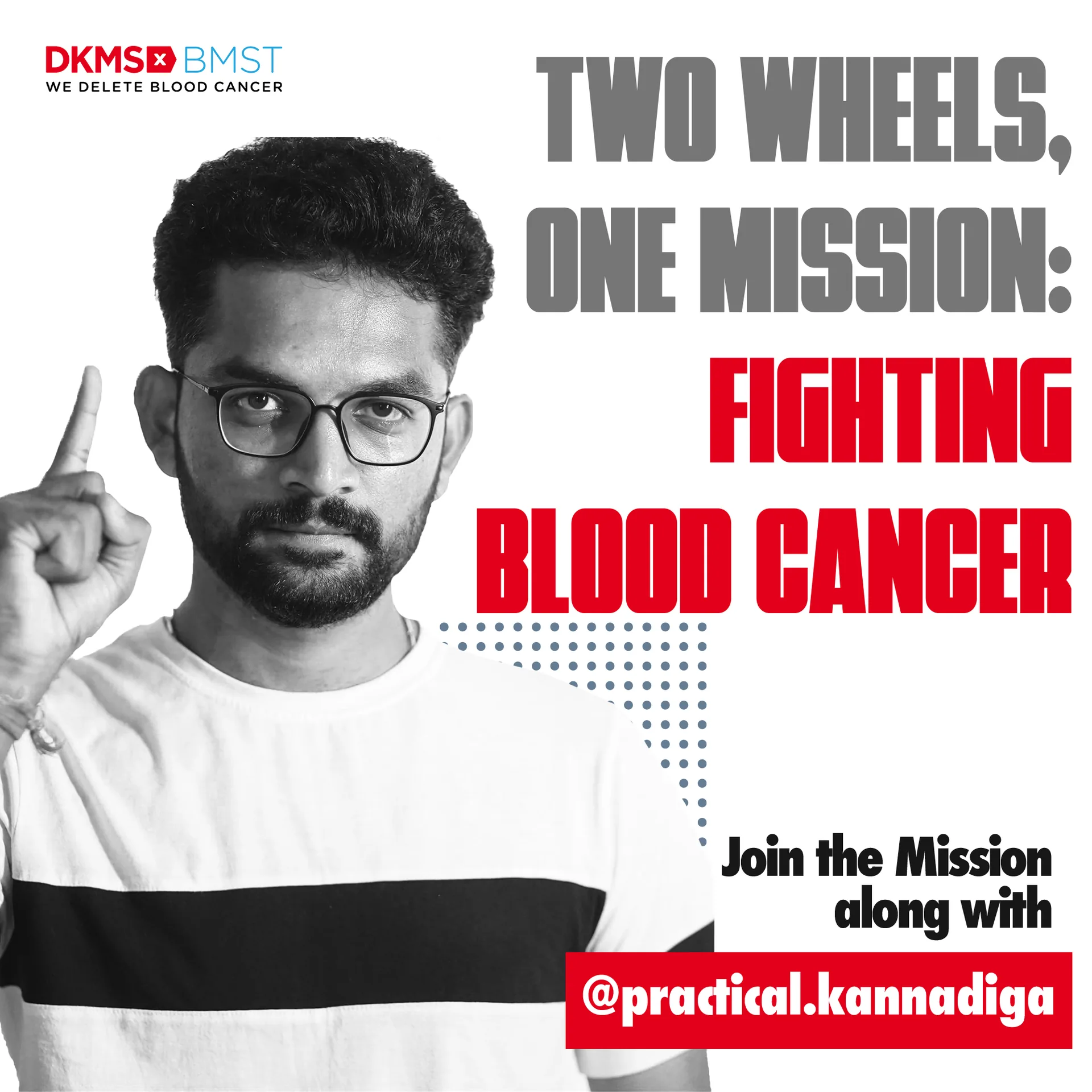 Rider-led campaign creative